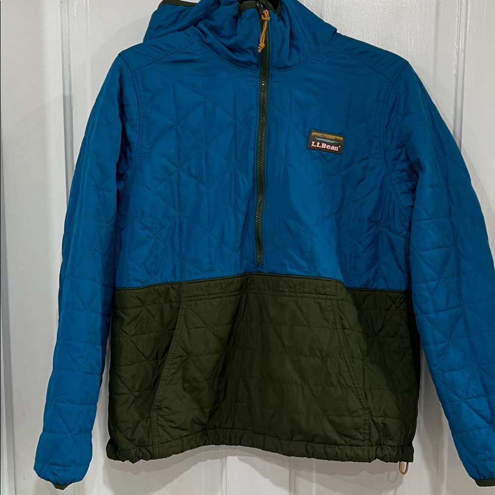 L.L. Bean Blue and Green Quilted Jacket